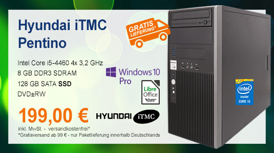 Weitere Insolvenzware eines bekannten Reiseveranstalters eingetroffen!
Hyundai iTMC MD Business Pentino H-Series für nur 199 €:
itsco.de/pc-md-business…

Ihr erhaltet unseren Newsletter noch nicht?
Dann schnell anmelden: itsco.de/newsletter