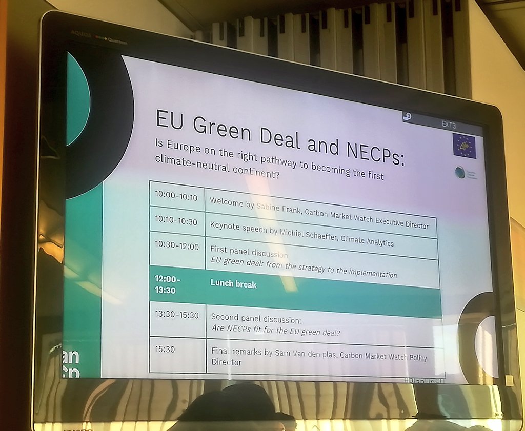 EFIEES's tweet photo. This morning we are at #PlanUP event on the #NECPs in the #EUGreenDeal. Are national plans effectively delivering towards climate neutrality and will they succeed in supporting the Green Deal, its initiatives and objectives? https://t.co/e8bw9yIAKG