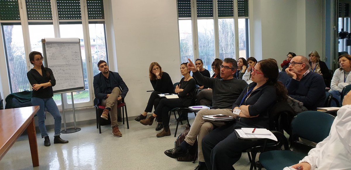 Deliagoletti2's tweet photo. Important presentation at #INMI of Jonathan Hoffmann and Carole Chedid from #FondationMerieux on #biomarkers associated with #tuberculosis outcomes.  These are the results of the #HINTT multicenter study done in 4 continents in collaboration with #INMI and Giovanni Delogu. https://t.co/qVVAuNFm8I