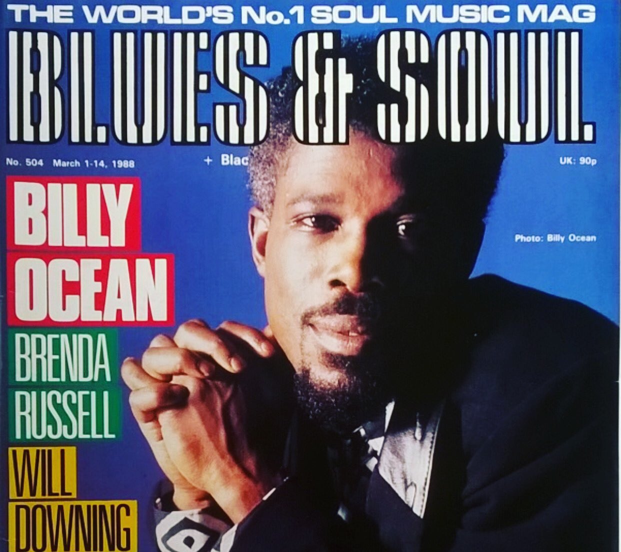 Happy Birthday Soul music icon Billy Ocean  This cover is from 1 Mar 1988    