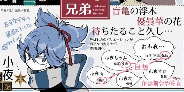 小夜ちゃん呼びが話題なので左文字プチの時の無配の一部をそっと載せておきますね… 