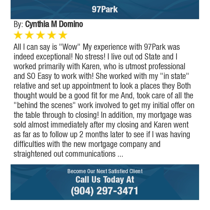 karenzander's tweet photo. 5 Star: Cynthia M. "All I can say is "Wow"  My experience with 97Park was indeed exceptional! No stress! I live out od State and I..." https://t.co/3HGfAOhvAL