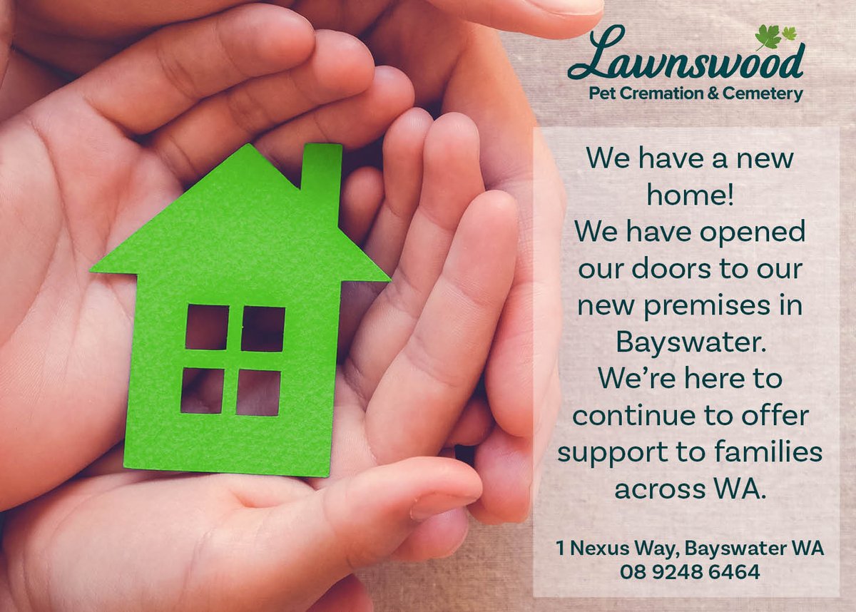 We're excited to announce we have a new home! The Lawnswood family will continue to provide caring &amp; trusted support to families across WA 💚
#petsarefamily #newhome #family #petsofinstagram #relocation #perthnews
