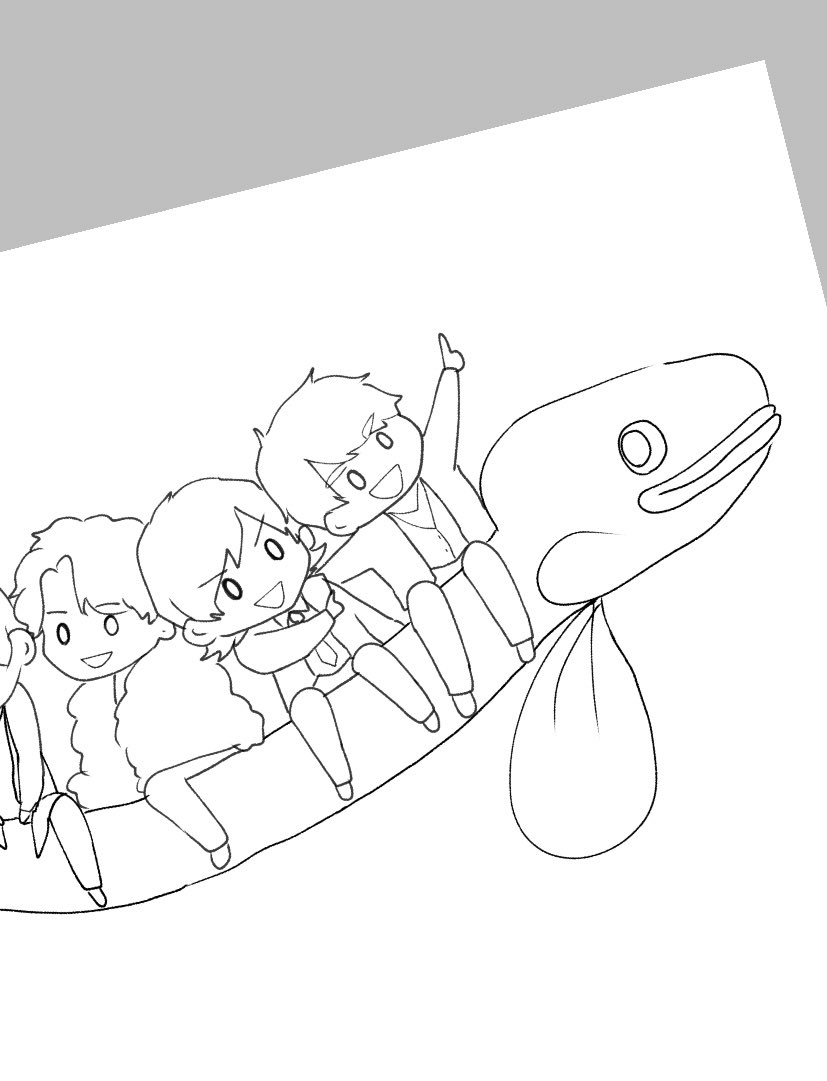 軽率にまたぎうなぎの絵を描いてたら泣きそうになってきた 今日中に完成させるぞー あーしゃ の漫画