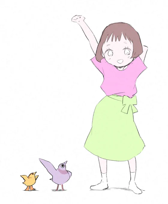 「はいっ 伸び～!」