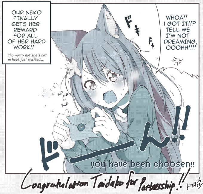 @Taidako A little late to the party,but Congrats TAIDACCHI fer getting Twitch Partnership!! (Don't worry I didn't lewd her) 