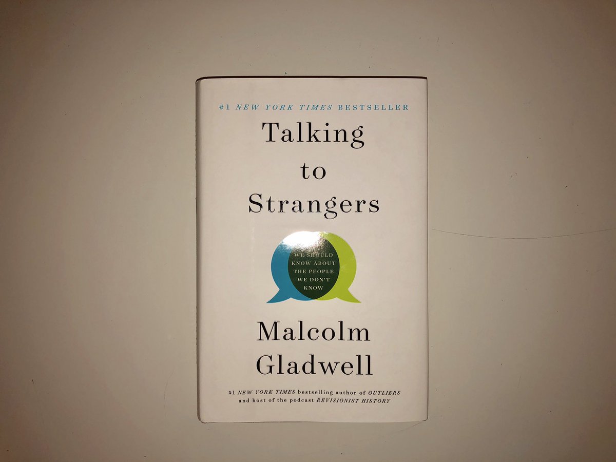 5. Talking to Strangers by Malcolm Gladwell Page Count: 348 (1,513 total)Began: January 17thFinished: January 20th