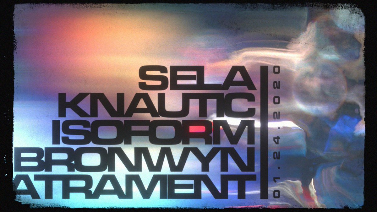 SELA, Ben’s solo side project returns to #vancouver on Friday. Will a be a journey through low end ideas across tempos, looking forward to it!