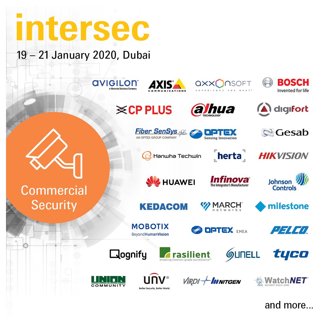 IntersecExpo's tweet image. Over 350 brands with products &amp;amp; solutions for Commercial Security await you in halls 2, Trade Centre Arena and Saeed Hall 1 of @DWTCOfficial. From #monitoringsystems, #surveillance, #videomanagement &amp;amp; #analytics, house &amp;amp; #buildingautomation, gates, #turnstiles, analytics, &amp;amp; more!