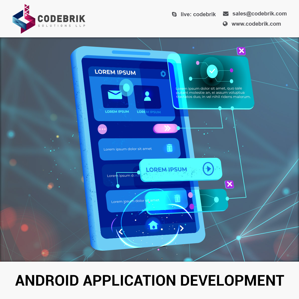 codebrik's tweet image. Nowadays #Androidapplications are the market leaders. We at Codebrik Solutions LLP offer a fantastic #androidappdevelopment solution for your business. #Androidappdevelopmentcompany #Androidapplications #androidappdevelopment