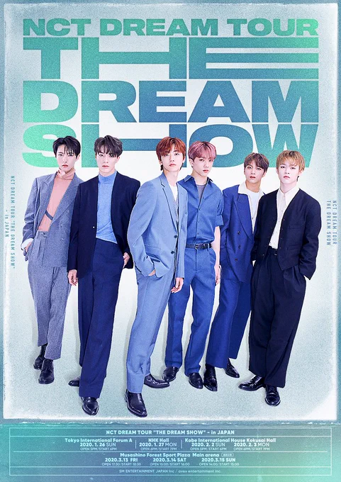 【#NCTDREAM】NCT DREAMのデビュー後初となる単独コンサートの日本公演「NCT DREAM TOUR "THE DREAM SHOW" - in JAPAN」開催チケット先行受付中日程:3/13(金)～15(日)会場:武蔵野の森総合スポーツプラザ メインアリーナお申込はこちら 