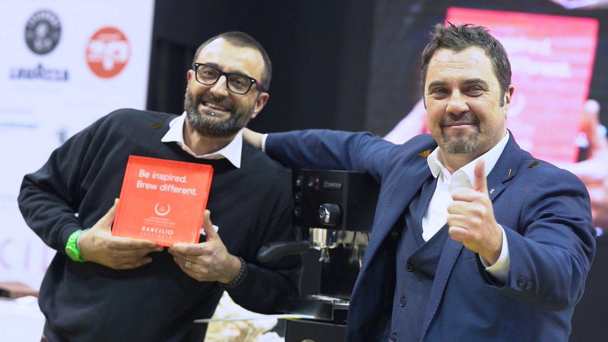 RancilioGroup's tweet photo. Andrea Villa is the new Coffee in Good Spirits Italian champion @SigepRimini #AndreaVilla #scaitaly #CIGS #RancilioSpecialty #RS1 #SIGEP2020 https://t.co/sTNSRVr8BE