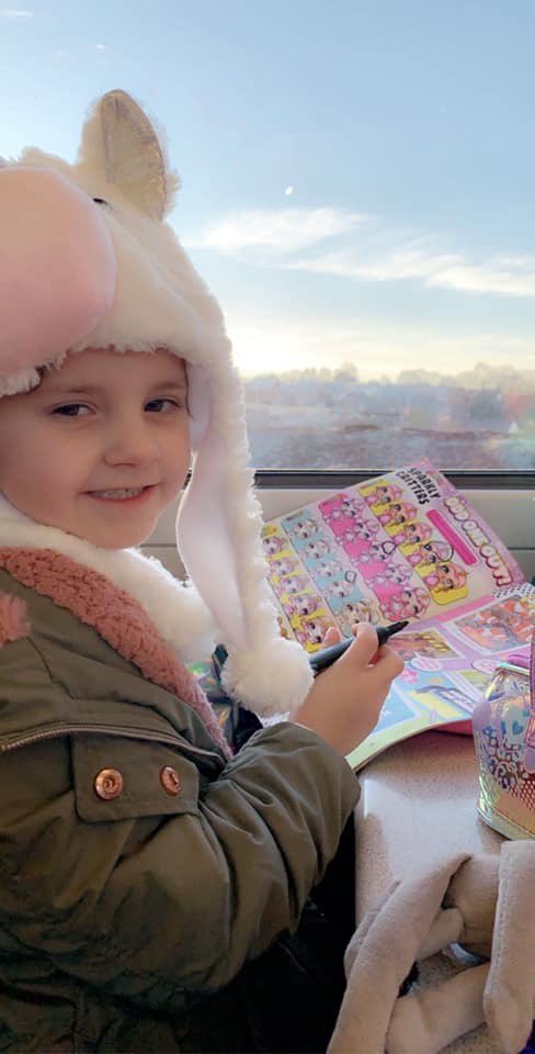 Good morning everyone! ☀️We traveled to London this morning for Cayla’s first after treatment MIBG scan. This scan will tell us whether our beautiful girl remains free of disease! This scan also gives the doctors in New York the info they need for Cayla to continue her vaccine.💖
