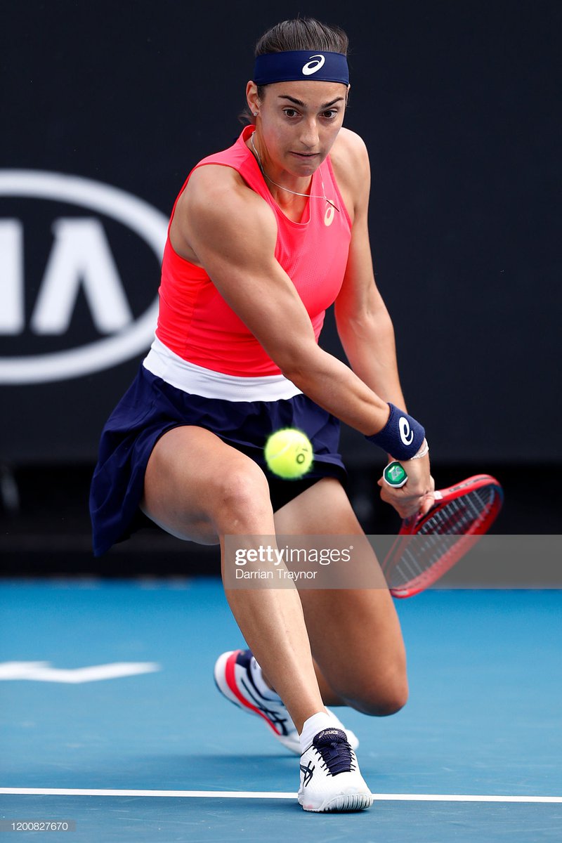 TeamCaroGarcia's tweet photo. . @CaroGarcia en route to the 2nd round of @AustralianOpen. Won 67(5) 62 62 over M. Brengle. Next: Ons Jabeur, tomorrow. 2/3 © Photos @GettyImages https://t.co/4xS2Ynb6dz