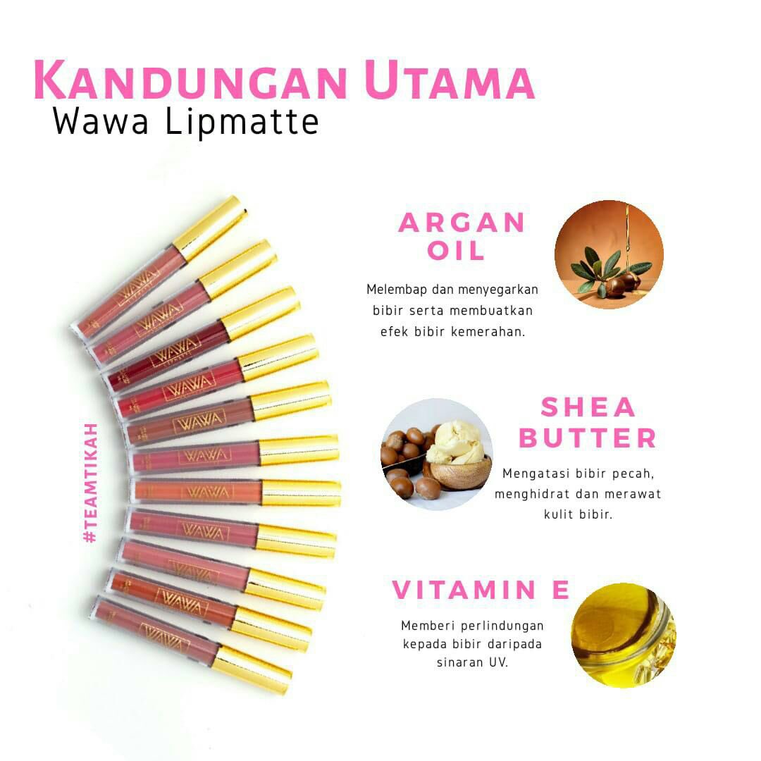 nuurrrull's tweet photo. WAWA lipmatte. Ringan je bila pakai tapi tahan lama 😍😍 https://t.co/F5H9XyWd8X