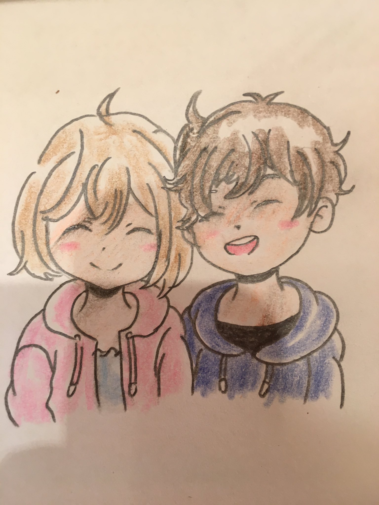 ノブユキ 二人は仲良し カップルイラスト パーカー T Co Fssrfr8vmo Twitter