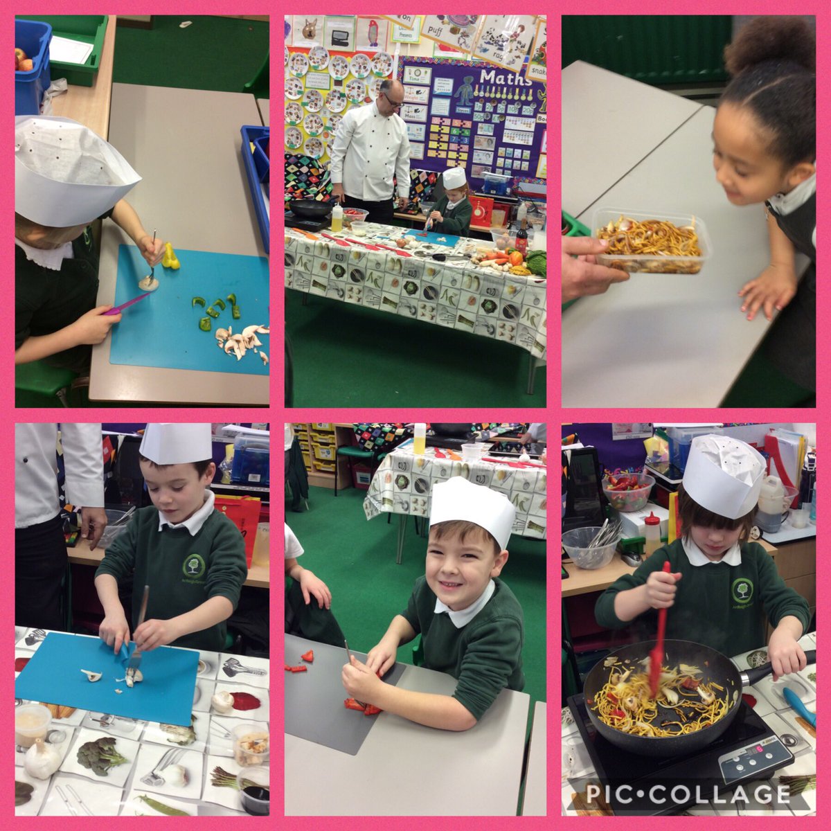 AGInfschool's tweet photo. In celebration of Chinese New Year, we have made a delicious stir fry #agischoolpuffins #agischoolcooking https://t.co/tv8TOOsMVW