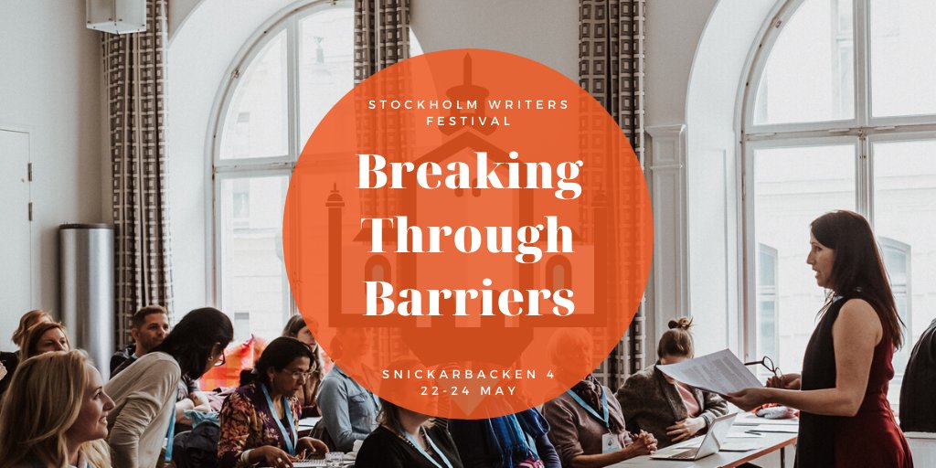 StockholmWriter's tweet photo. This yearโs theme for #SWF20 is Breaking through barriers. Barriers that inhibit our writing, barriers to publishing and the barriers of gender and genre within traditional narrative. We curate an experience thatโs inclusive and supportive so you can find your writerly community! https://t.co/AcYLStqzsV