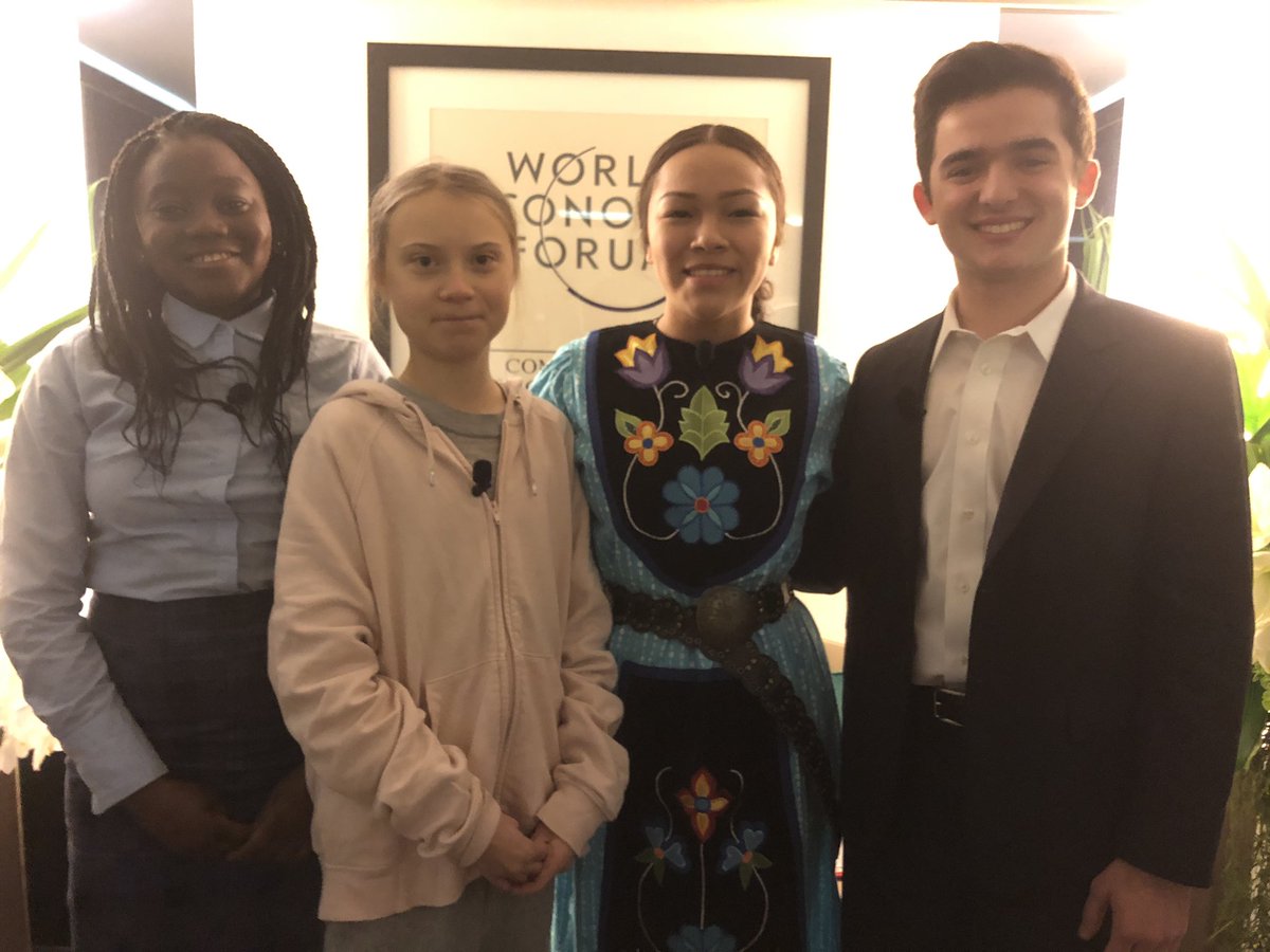 GretaThunberg's tweet image. This week I’m attending the World Economic Forum in Davos with many other young inspiring activists!
Today I will make 2 speeches. One at 08:30 and the main one at 13:00.
#WEF2020 #Davos