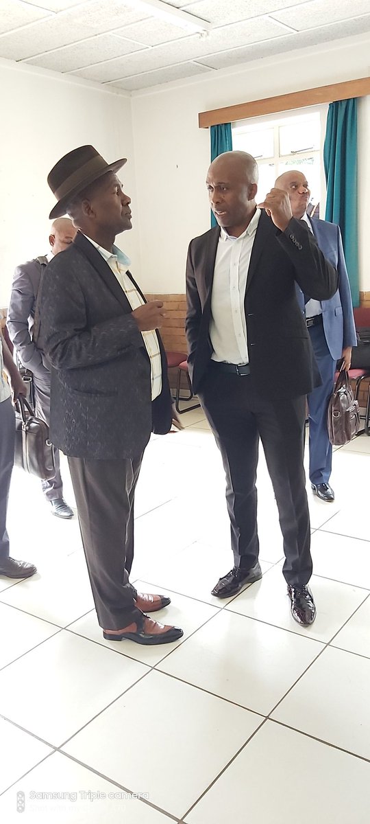MecSello's tweet photo. Rustenburg Local Municipality mayor cde Mpho Khunou #MK20 together with MEC of Community Safety and Transport Management cde Sello Lehari getting together to improve on Transport services. 

#ThumaMina 
#MyAnc https://t.co/QP8CtvcCgW