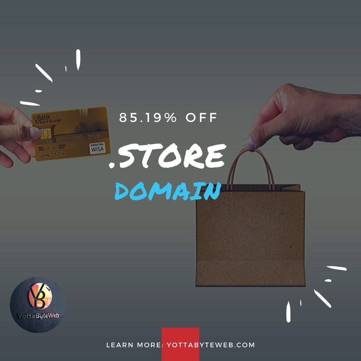 YottabyteWeb's tweet photo. Enriching online retail presence, Show customers you're serious about selling with a #dotSTORE domain name for just NGN 3,395.84 per year only at 85.19% off
Via:
https://t.co/RtfEOYA3Gt
#domainpromos #domains #100DaysOfCode #BlackTechTwitter https://t.co/lNB5QykWai