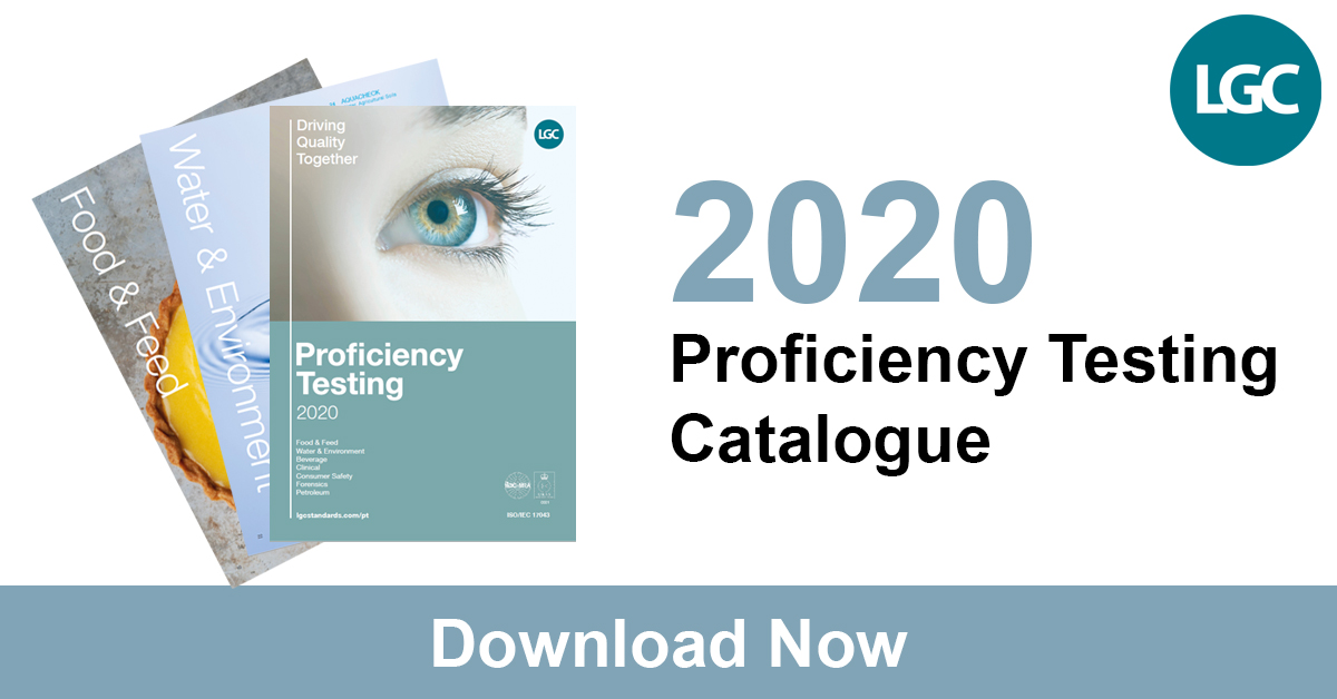 LGCStandards's tweet photo. NEW 2020 LGC Proficiency Testing #catalogue includes fully updated scheme, accreditation information and more.

Download your copy today and learn how #LGC #ProficiencyTesting can support your #ScienceforaSaferWorld with high quality samples.

Download - https://t.co/pMo6rWjSOf https://t.co/Ab73m4XiC6