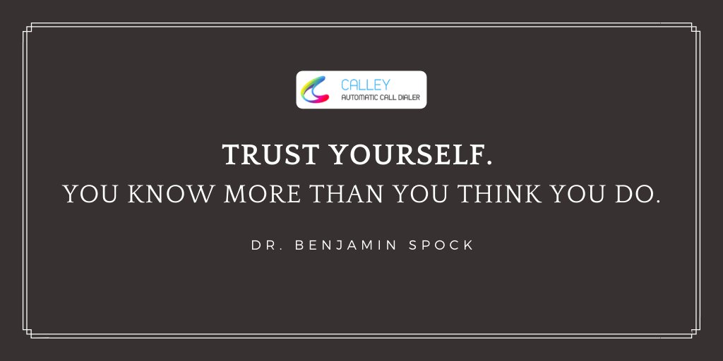 getcalley's tweet image. Trust Yourself! getcalley.com

#autodialer #software #automaticdialer #CRM #CX #leadgeneration #callcenter #prospecting #agents #leadmanagement #telemarketing #salesagents #marketing #startups #Smallbusiness #business #entrepreneurs #sales #success #TuesdayMotivation