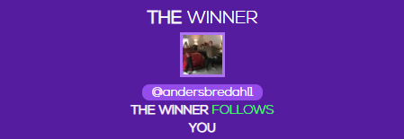 Vinderen af min giveaway er fundet. Tillykke @andersbredahl1 - kontakt mig over twitter, så finder vi ud af resten :)