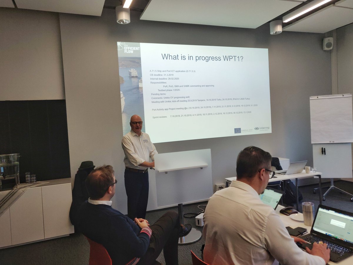 sub_samk's tweet image. #mysamk team is at #efficientflow partner meeting in Turku, discussing the activities for the next months. A lot of interesting and exciting developments coming soon!  #centralbaltic