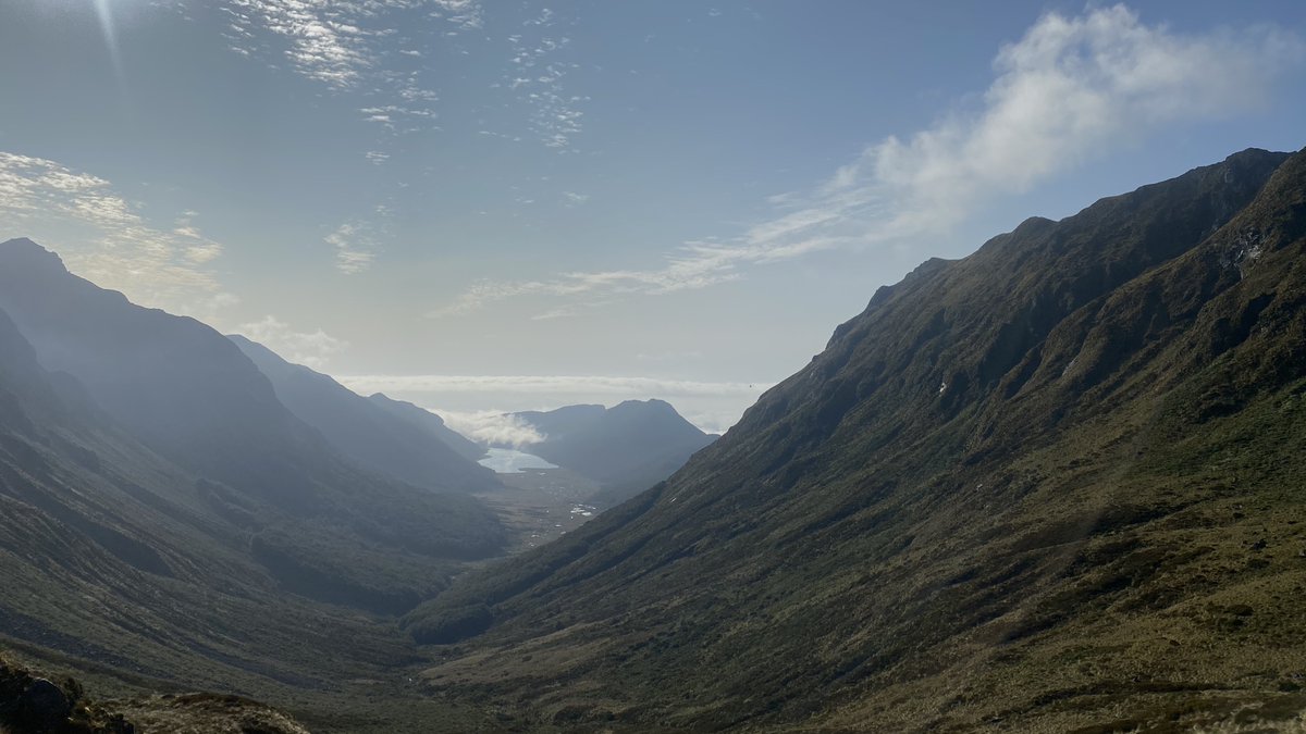 View from the head basin of Takahē Valley