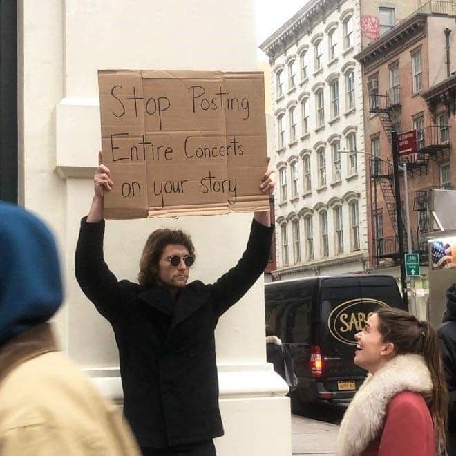 nuraan_khan's tweet photo. Idk who this guy, who silently protests about annoying everyday things is, but he deserves a Bells! https://t.co/zQ9xAsus5K