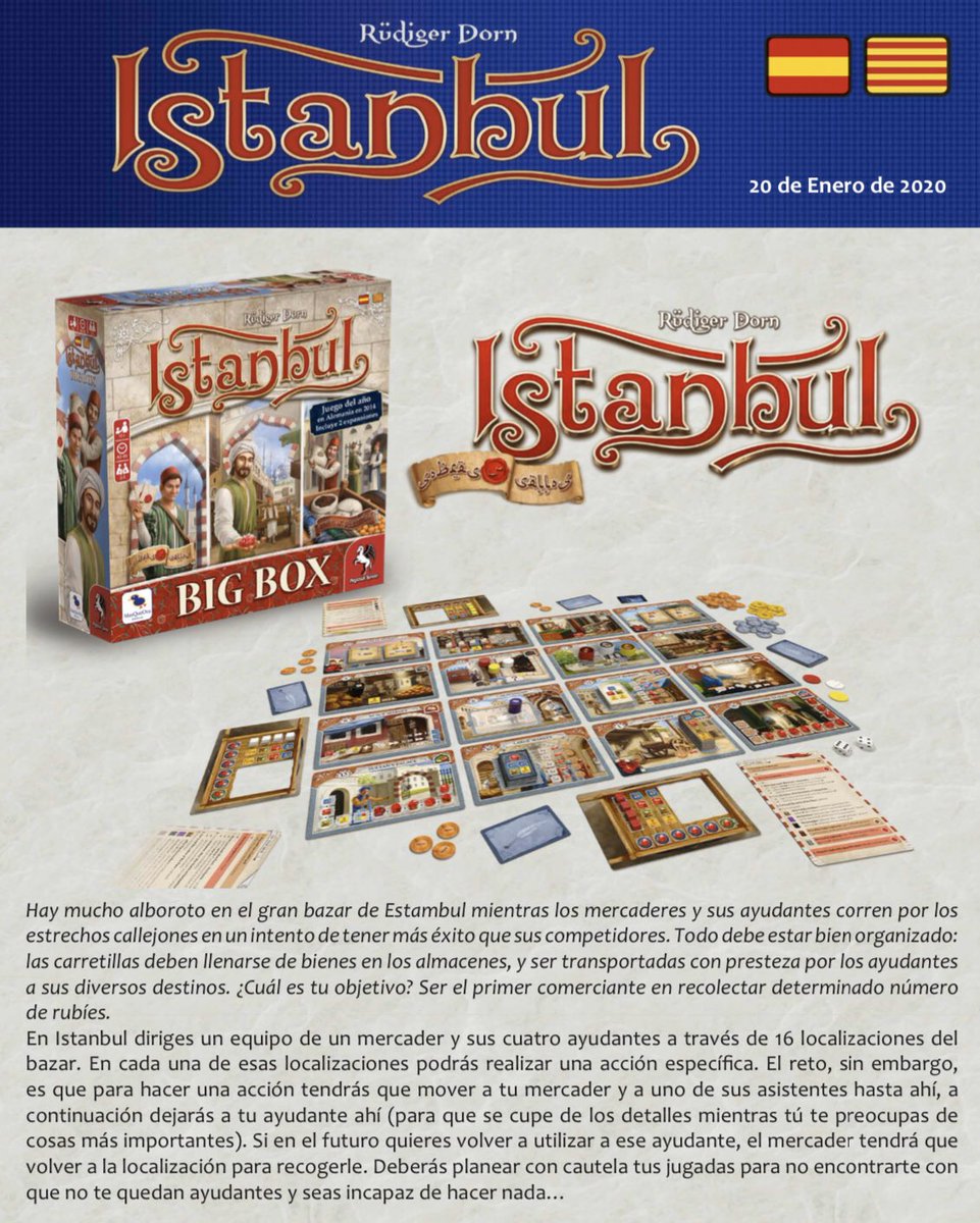 LexLudi's tweet photo. El 27 de enero tendremos ya a la venta en castellano la edición Big Box de Istanbul de la mano de @MasQueOca #IstanbulBigBox #RüdigerDorn https://t.co/EunW77HmvJ
