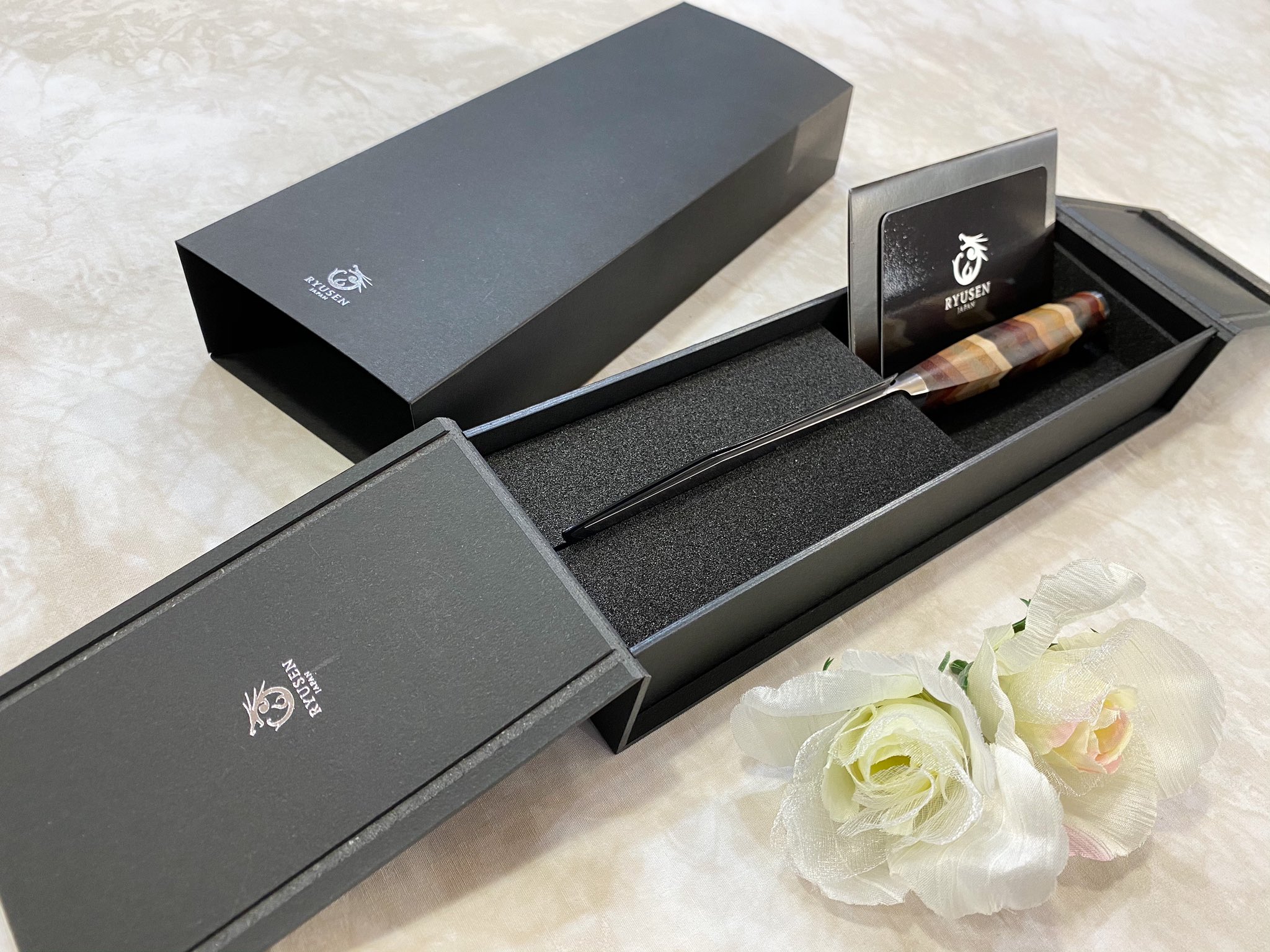 龍泉刃物 ナイフ YOSEGI SK06 箱根寄木細工 【公式通販】