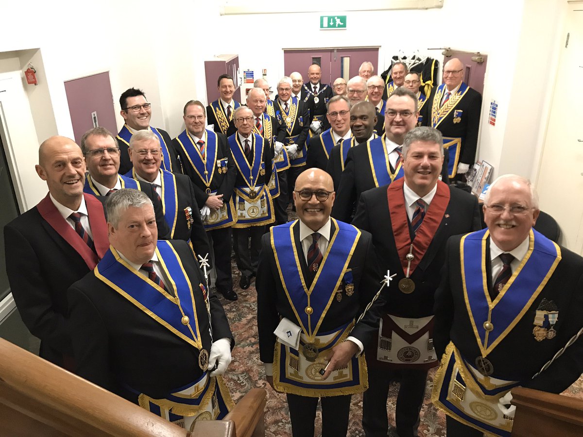 Wonderful Official Visit @Elizabethan7262 40 year certificate for Prov GDC @IanYonder with a special unexpected visitor <a href="/MichaelWilks2/">MichaelWilks</a> Great support from <a href="/HantsMasonSW/">HantsMasonSW</a> and the Province, congratulations to Bro Keith Liddell on his Initiation, the start of a wonderful journey