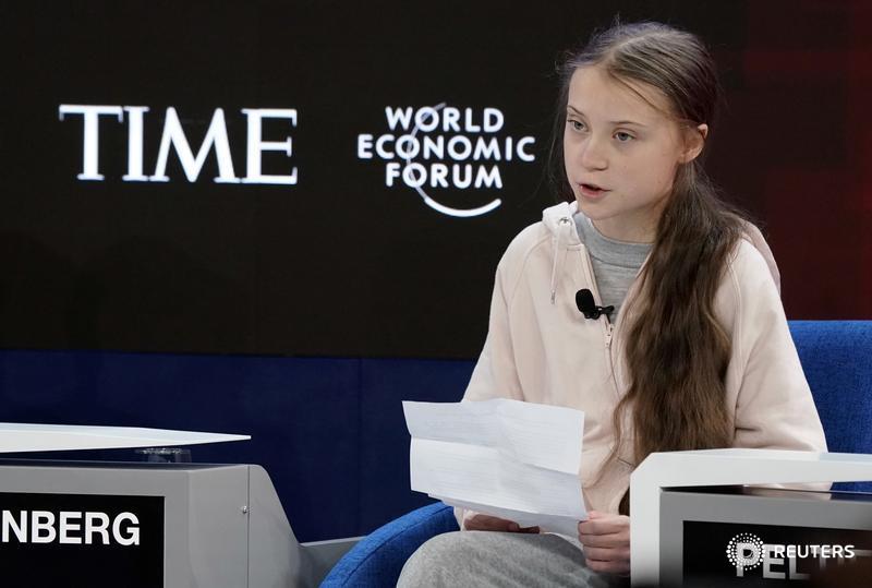 Climate activist @GretaThunberg calls on world leaders to listen to young activists #reutersdavos #wef20 #wef2020 https://reut.rs/2uj7Bmh