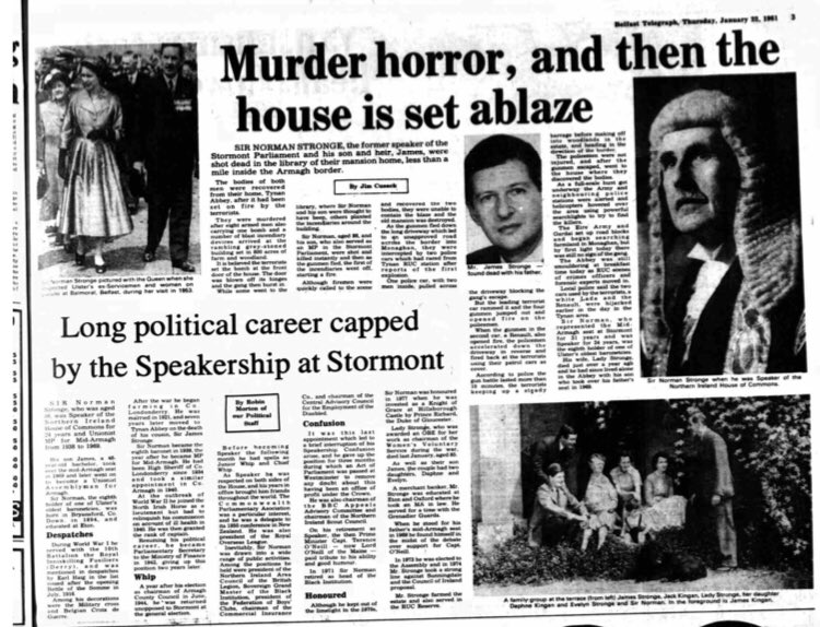 OnThisDayPIRA's tweet photo. #OnThisDay in 1981 the IRA murdered James Stronge, 48. Merchant banker, former @uuponline MP &amp; off duty RUCR murdered with his 86 yr old father. IRA said Stronges, who had retired from politics, were “symbols of hated Unionism”. Tynan Abbey’s ruins were demolished in 1998 #OTD https://t.co/OxgRmBREYH