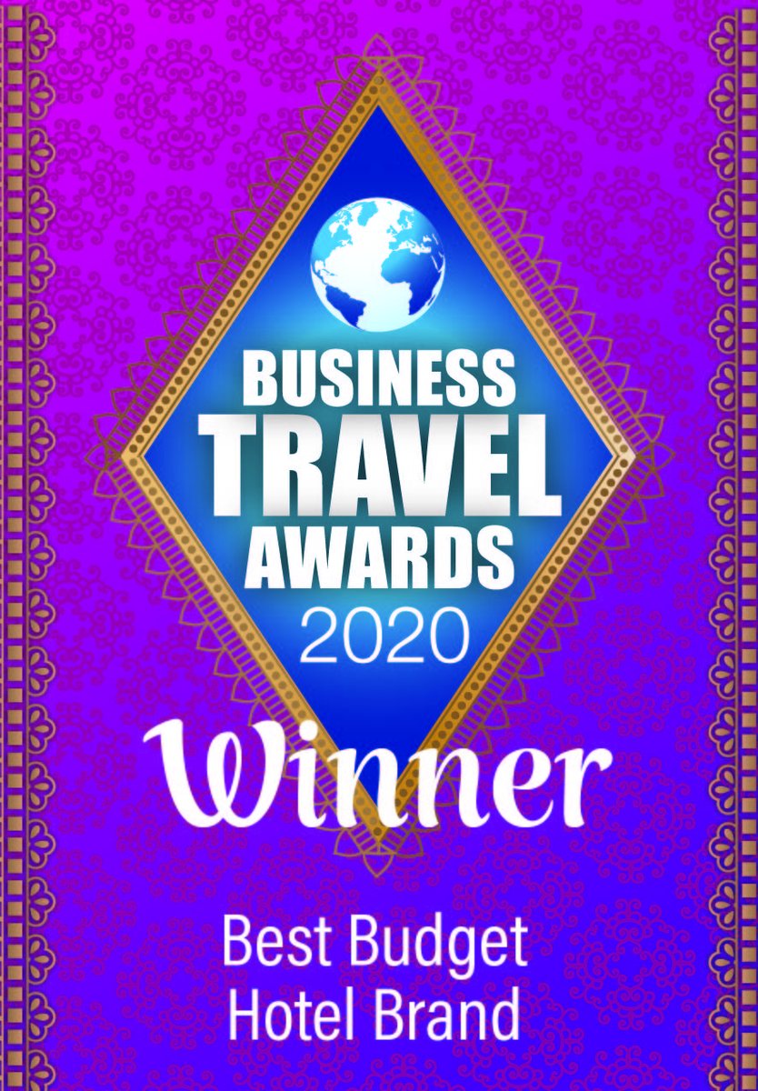 We're delighted to announce we've been voted Best Budget Hotel Brand at the Business Travel Awards 2020! ✨🌛