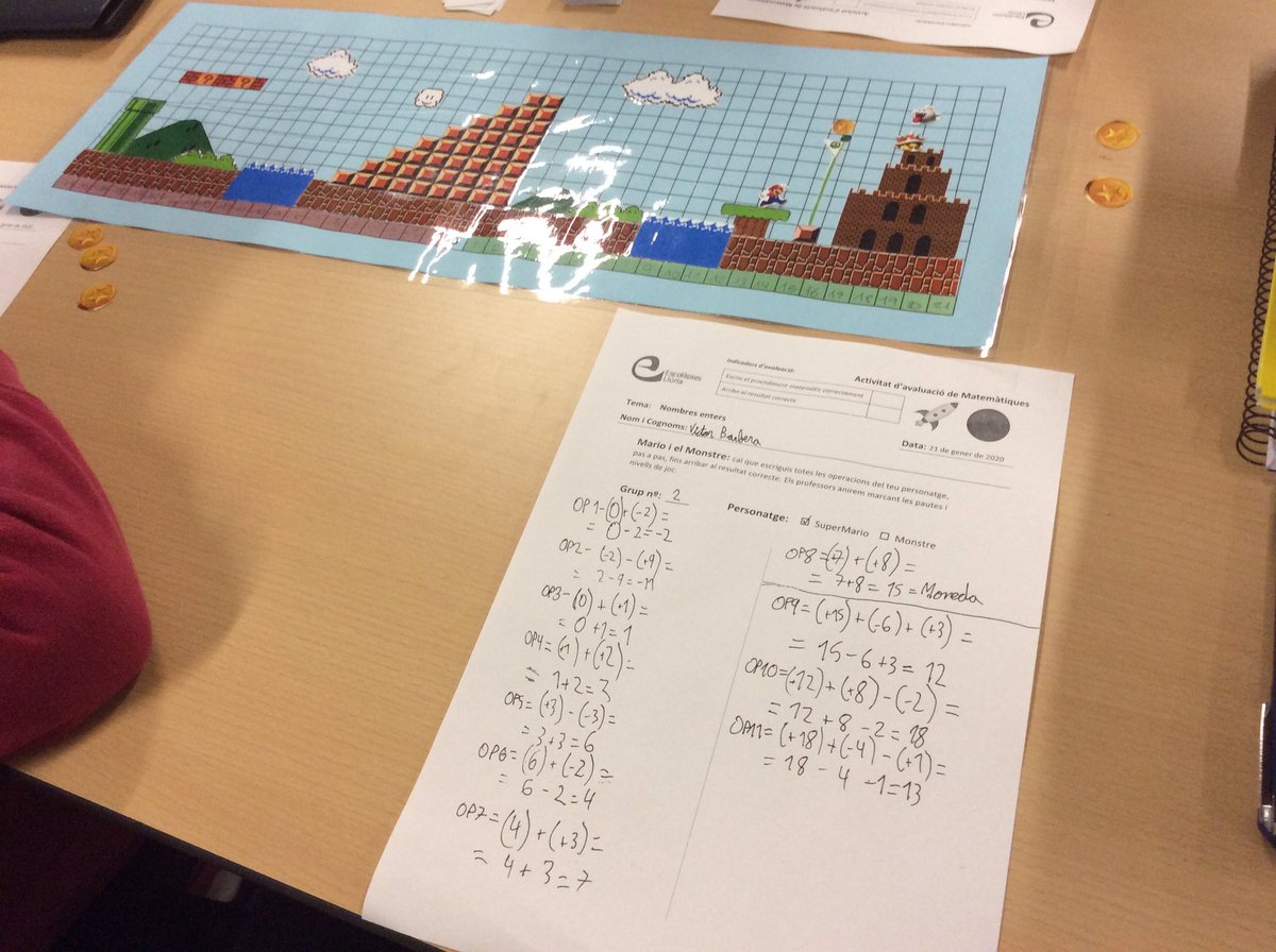 Mar Peri (@marperi_ell) on Twitter photo Avui #1ESO_eLL hem fet una Activitat d’avaluació amb el joc SuperMario i el Monstre que ens ha permès veure si hem assolit la suma i resta amb nombres enters. #avaluacioreguladora #1ESO_eLL <a href="/EscolapiesLL/">Escolàpies Llúria</a> #treballcolaboratiu #matesmanipulatives #codocencia Avui #1ESO_eLL hem fet una Activitat d’avaluació amb el joc SuperMario i el Monstre que ens ha permès veure si hem assolit la suma i resta amb nombres enters. #avaluacioreguladora #1ESO_eLL <a href="/EscolapiesLL/">Escolàpies Llúria</a> #treballcolaboratiu #matesmanipulatives #codocencia