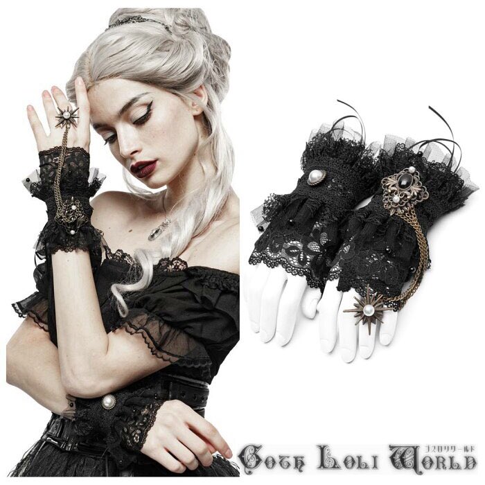 ゴスロリ ワールド スチームパンククイーンレースヴィンテージグローブ Color Blk Size Free 長さ 17 手首周り 18 Cm Price 6980 Item Ws 327 ゴスロリワールド Punkrave Devil ゴスロリ ゴシック パンク ファッション ビジュアル系