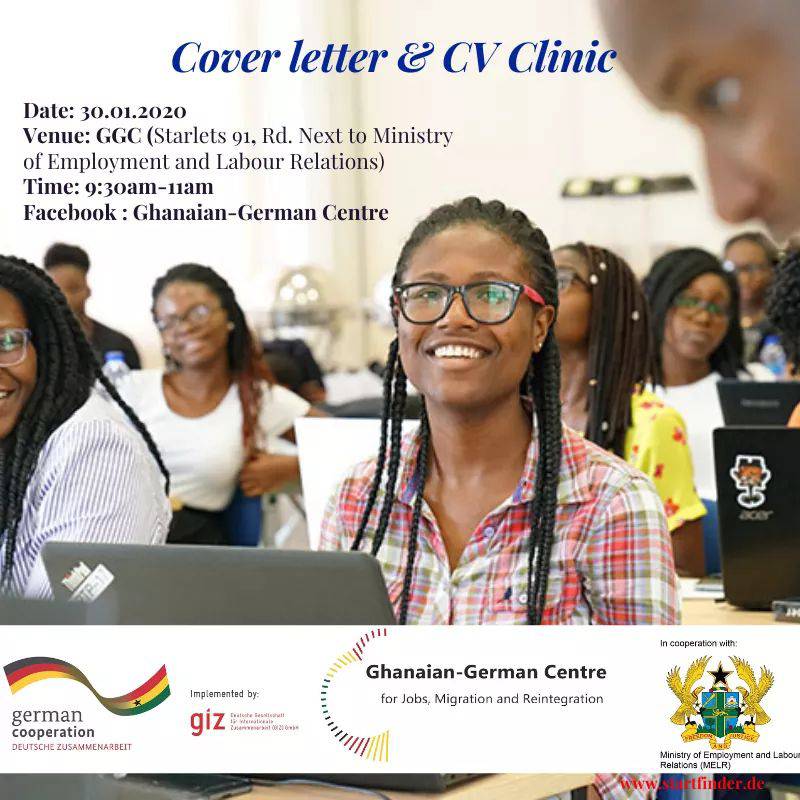 ConsulteenGhana's tweet photo. One #smartthingtodo is to register for this CV Clinic now!
Refer to attached poster for details.
#workreadiness
#africanyouthdevt
#africayouth
#gogetters https://t.co/zu87lpYksv