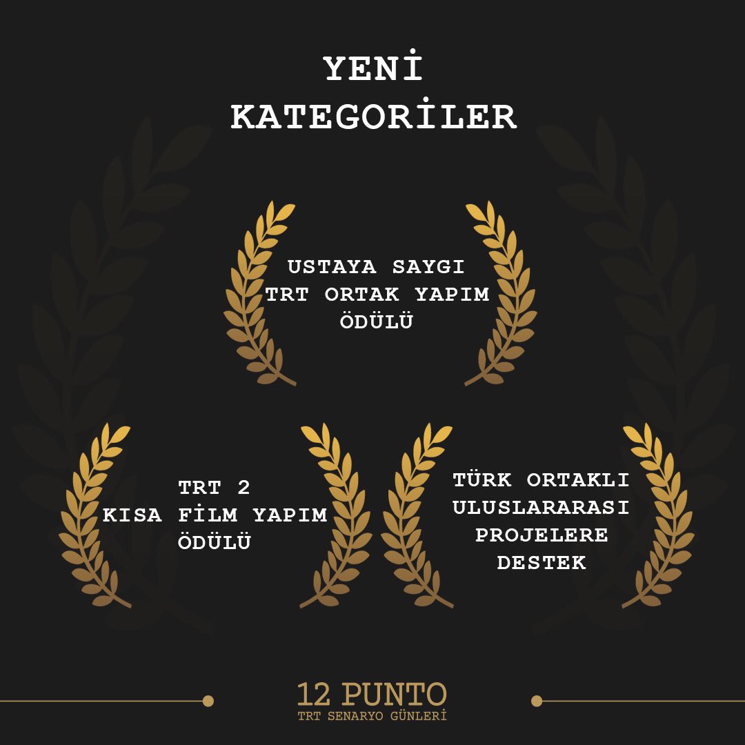 Öğrenciler için güzel haber!
TRT 12 Punto Senaryo Günleri’nde artık kısa film yapım ödülü de var.