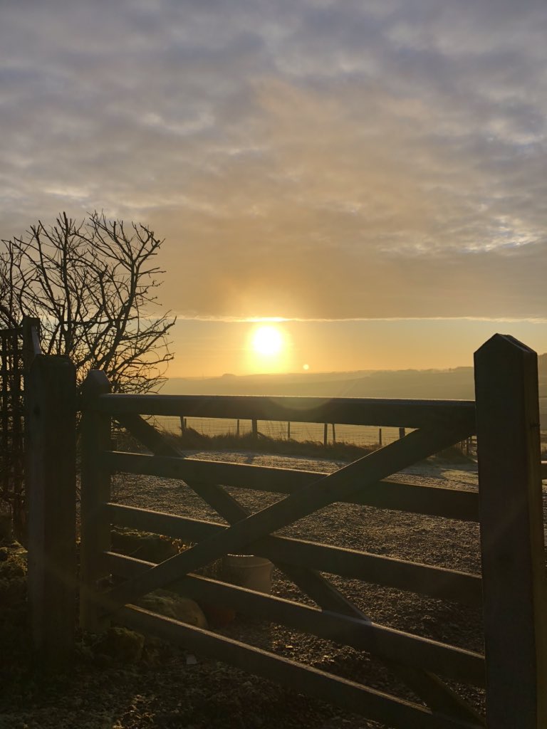 Beautiful sunrise ☀️ #Northumberland #nationalpark #access4all #farmstay #holidaycottage