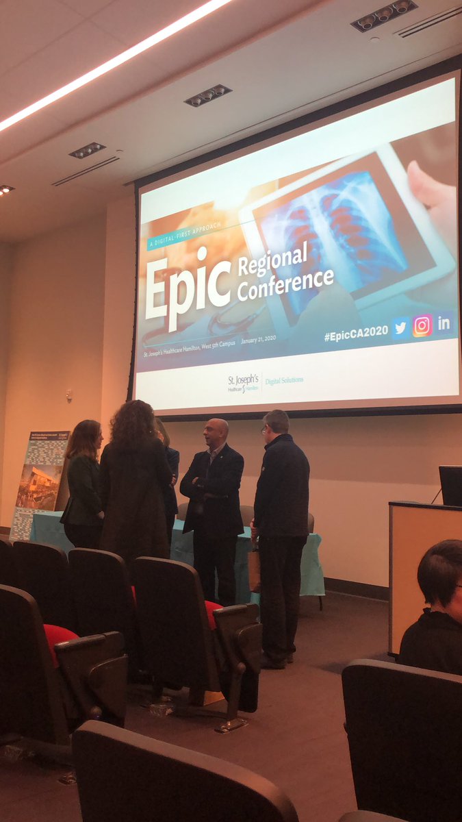 Looking forward to the CIO panel, starting soon at the Epic Regional Conference #EpicCA2020 <a href="/STJOESHAMILTON/">St. Joe's Healthcare (Hospital & Foundation)</a>