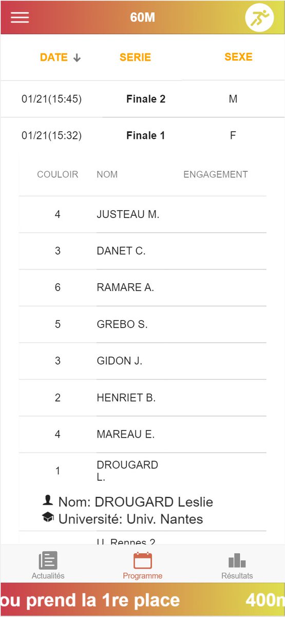 Sysport2's tweet photo. J-8 avant le championnat organisé par la @FFSportU. Notre appli #Aplusplus bientôt disponible. On vous met une petite capture pour patienter😁 https://t.co/1wMMIMT1l0