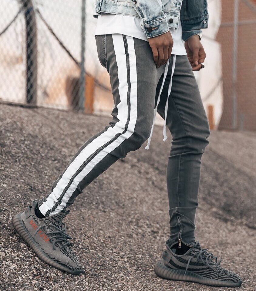 double striped jeans v2