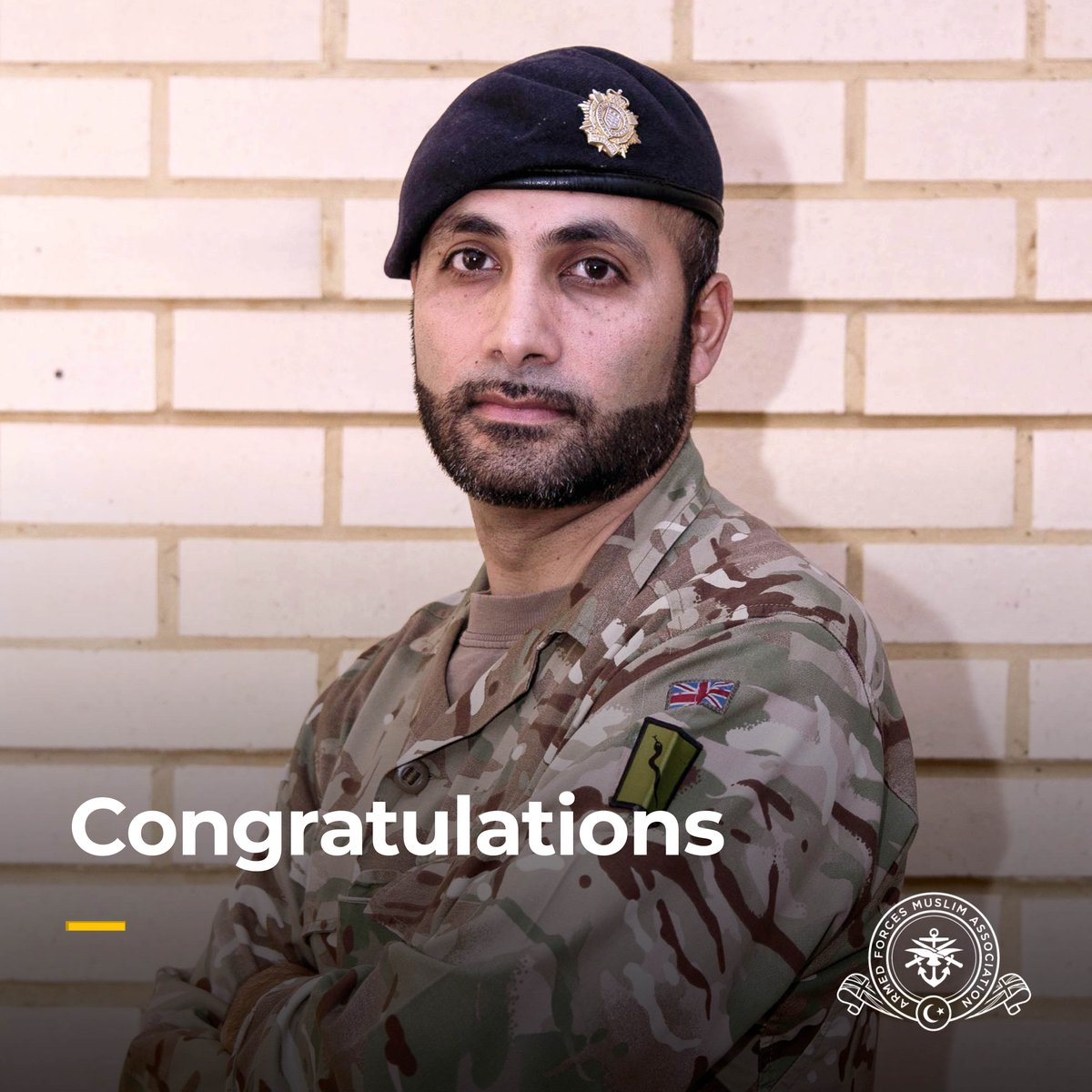 Congratulations to AFMA Member Zeshan Khan who has recently been promoted from Warrant Officer Class 2 to Warrant Officer Class 1. 

Find your future in the Armed Forces with AFMA.org.uk.

#WeAreAFMA #BritishArmedForces #Promotion #WarrantOfficer #ArmyLife