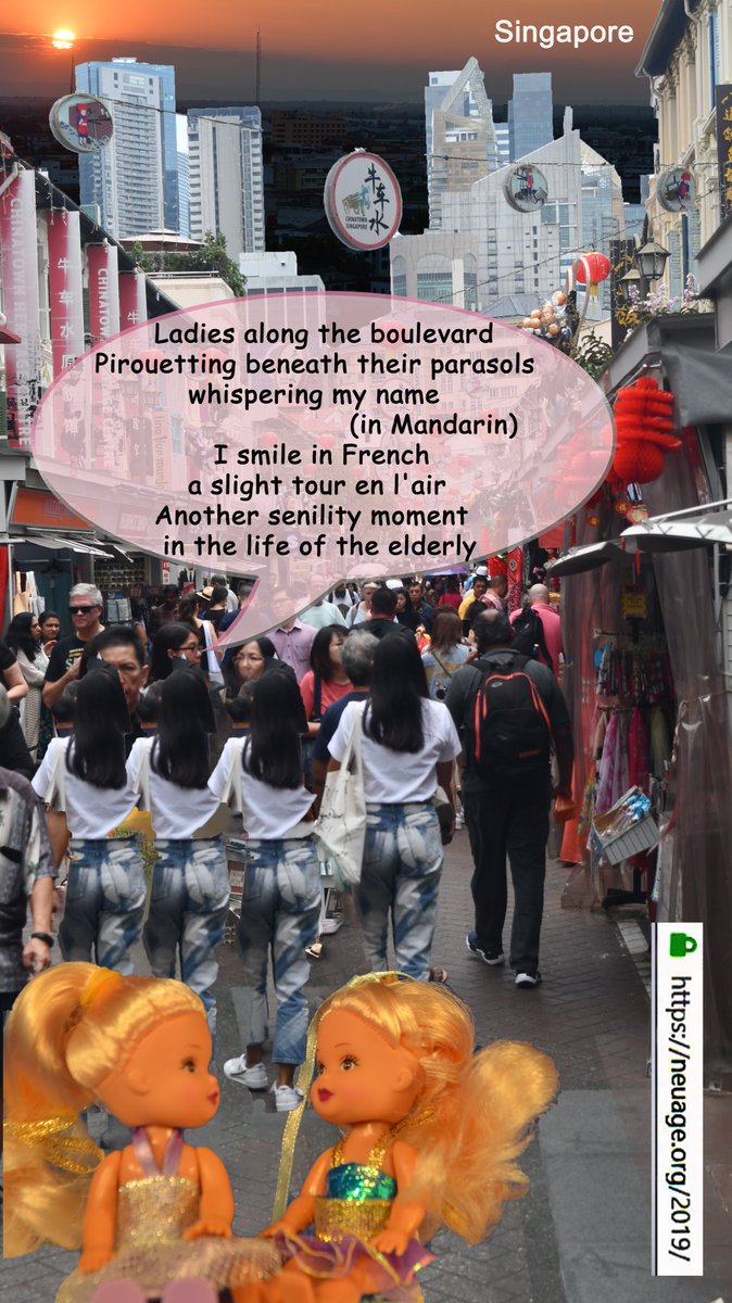 “Ladies along the boulevard”
neuage.org/2020
Texts-Design-Photo: Chinatown, Singapore. Terrell Neuage (21 January 2020)
#LadiesAlongTheBoulevard #ChinatownSingapore #WhisperingMyName #LifeOfTheElderly #Neuage #ThoughtsInTravel #TextualImagery #Adsit #VistaSouthAustralia
