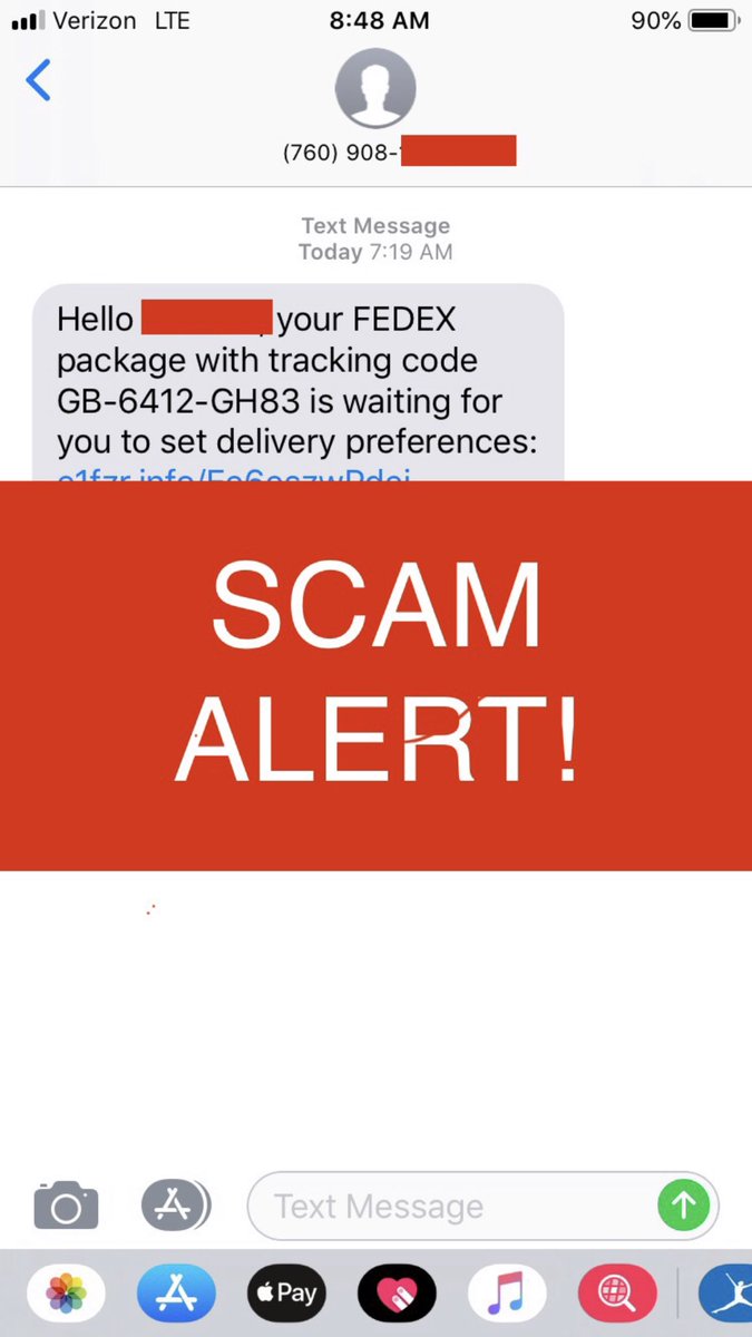 Is that text message about your FedEx package really a scam?