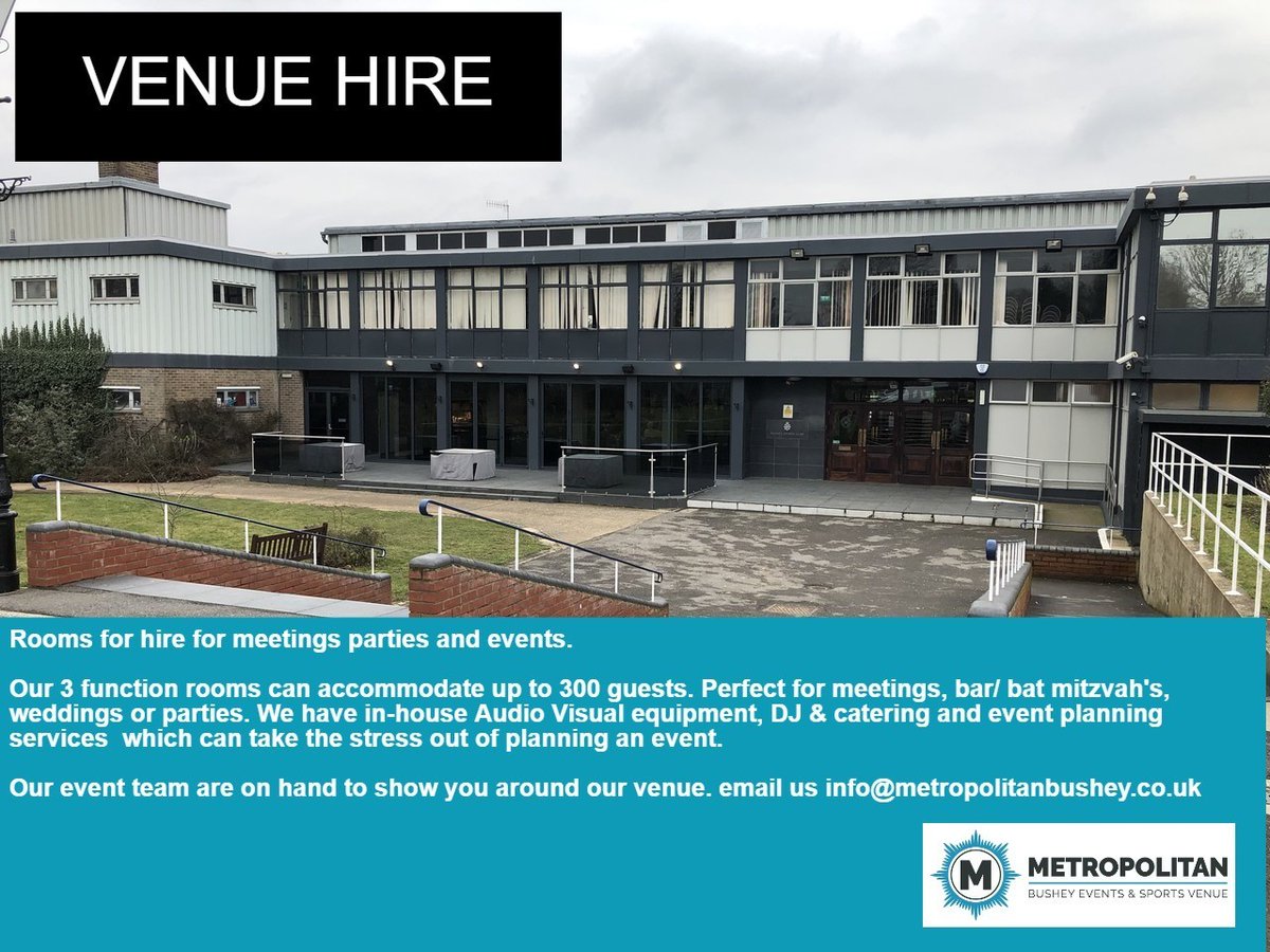MetropolitanBu's tweet image. wu.to/K1SW7X
wu.to/LpRk84

info@metropolitanbushey.co.uk
+44 (0) 1923 243947

#venuehire #weddings #barmitzvah # batmitvah #busheymeetings #meetings #party #conference #roomhire #weddinghire
