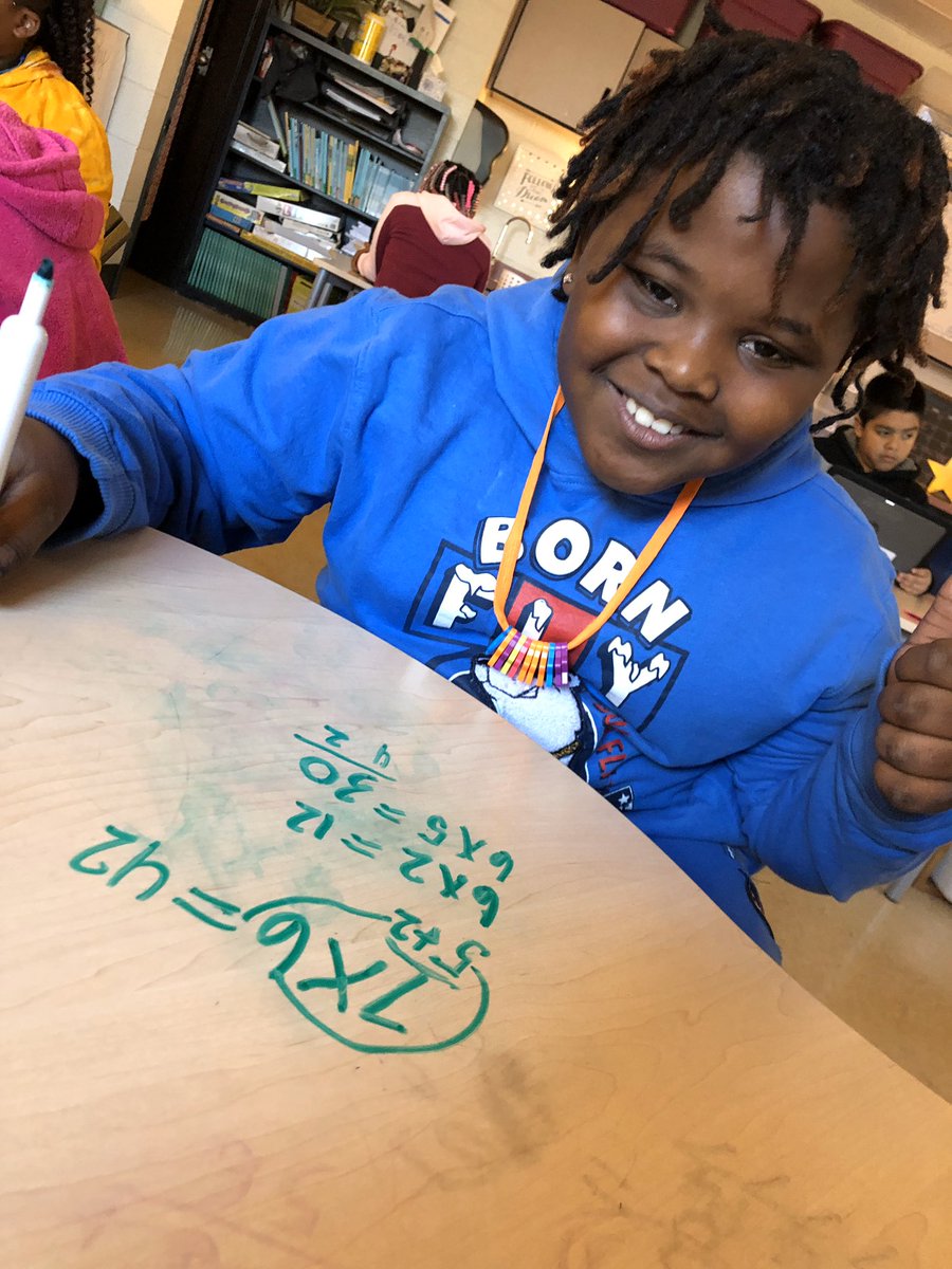 ChristmasRowe's tweet image. We love using the Distributive Property of Multiplication! @EbenezerAvenue @RockHillSchools #guidedmathgroups